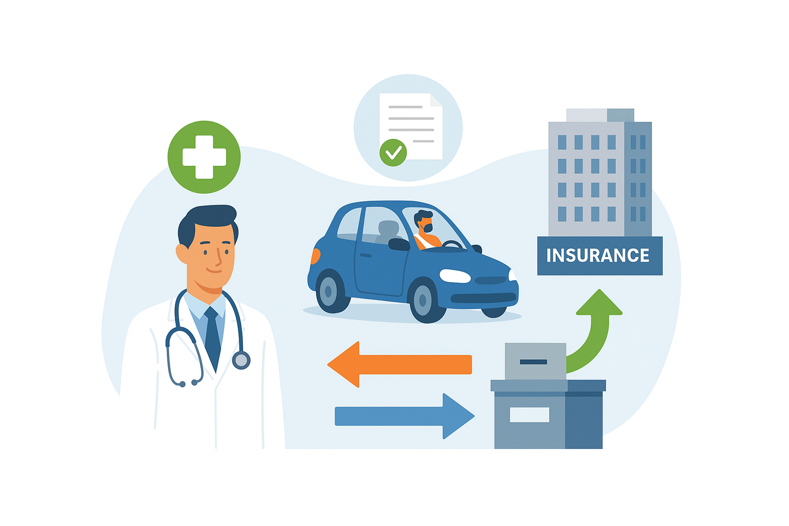 交通事故診療費請求の流れ