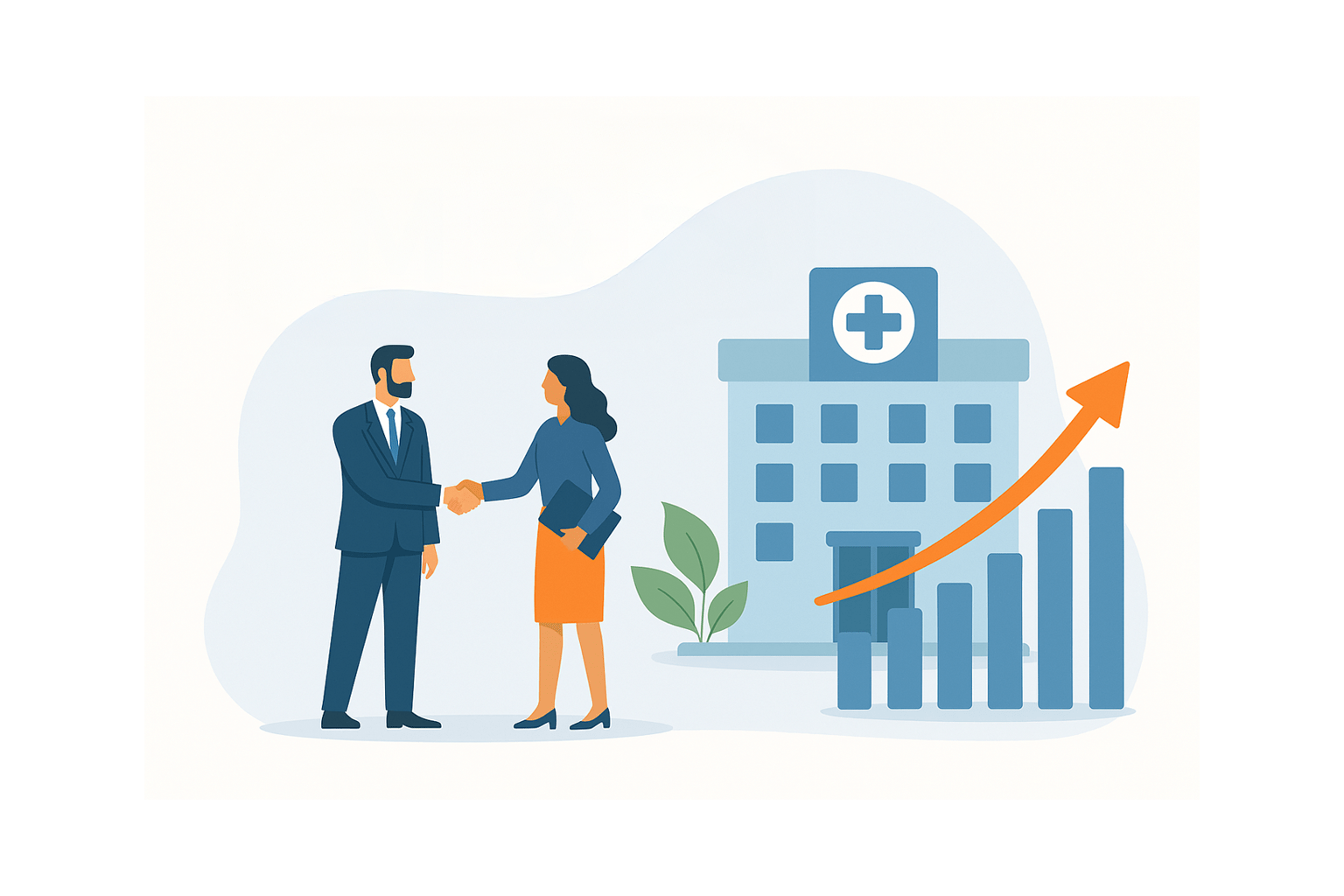 医療機関M&Aの特徴を示すイメージ