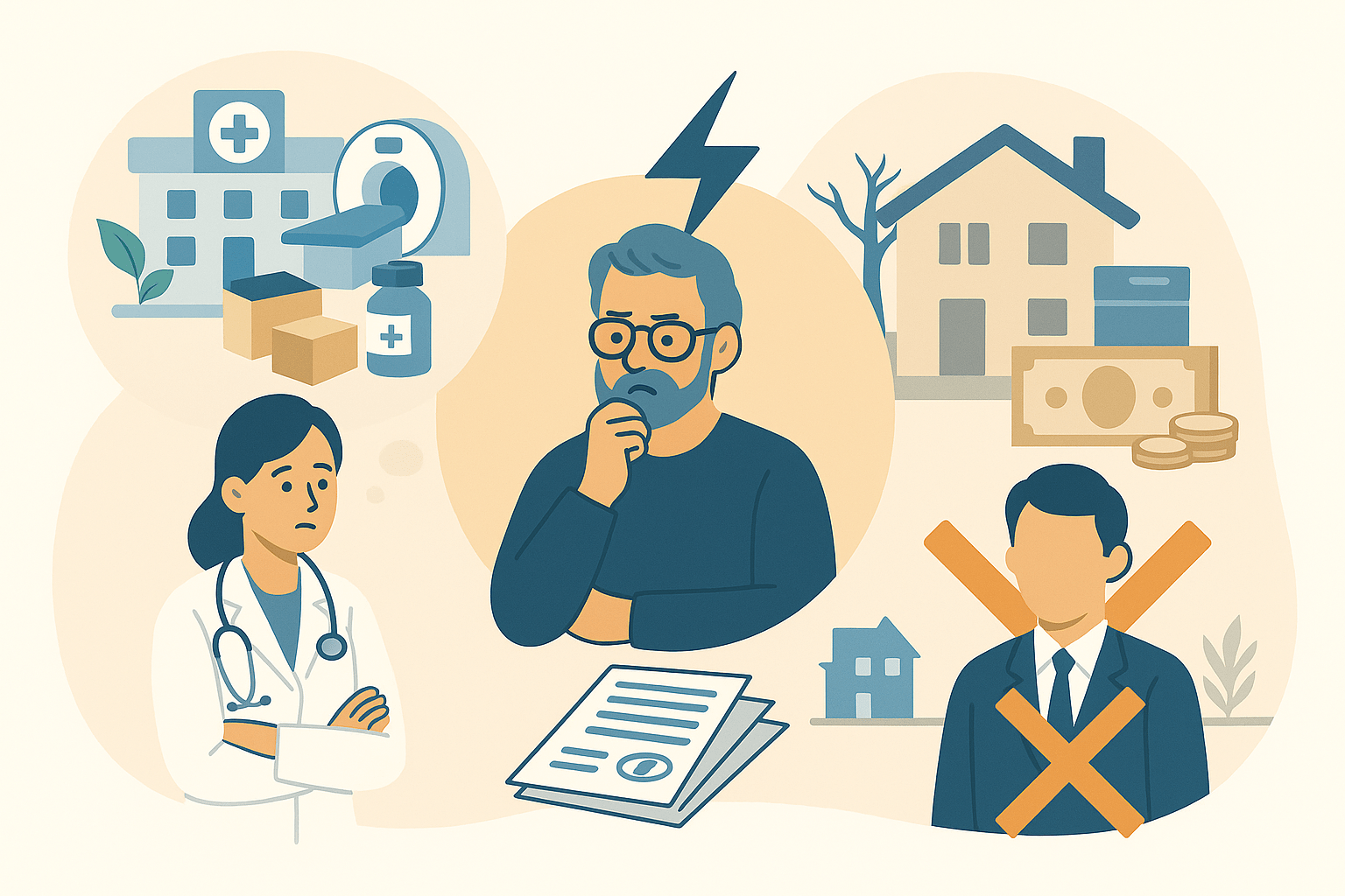 個人開業医の相続を示すイメージ